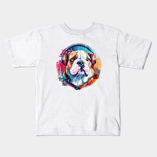 English Bulldog Animal World Pet Dog Loving Fun Kids T-Shirt